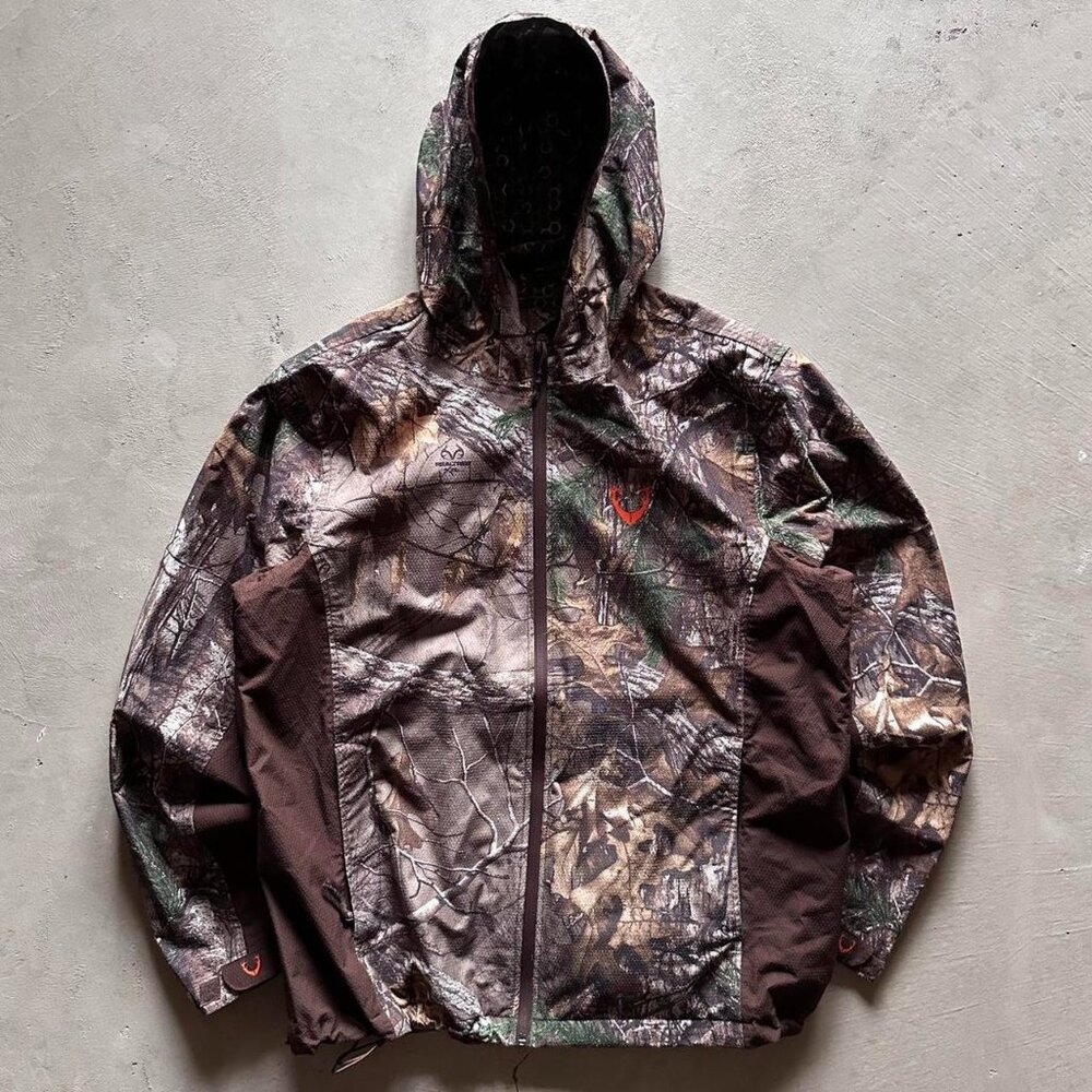 huntshield realtree camo windbreaker jacket